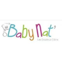 Doudou attache-sucette lapin en coton Bio - Baby Nat