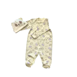 Pyjama nuages 0-3 mois 100 % coton - Bembi