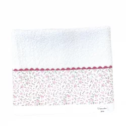 Serviette de bain S motif champs de rose