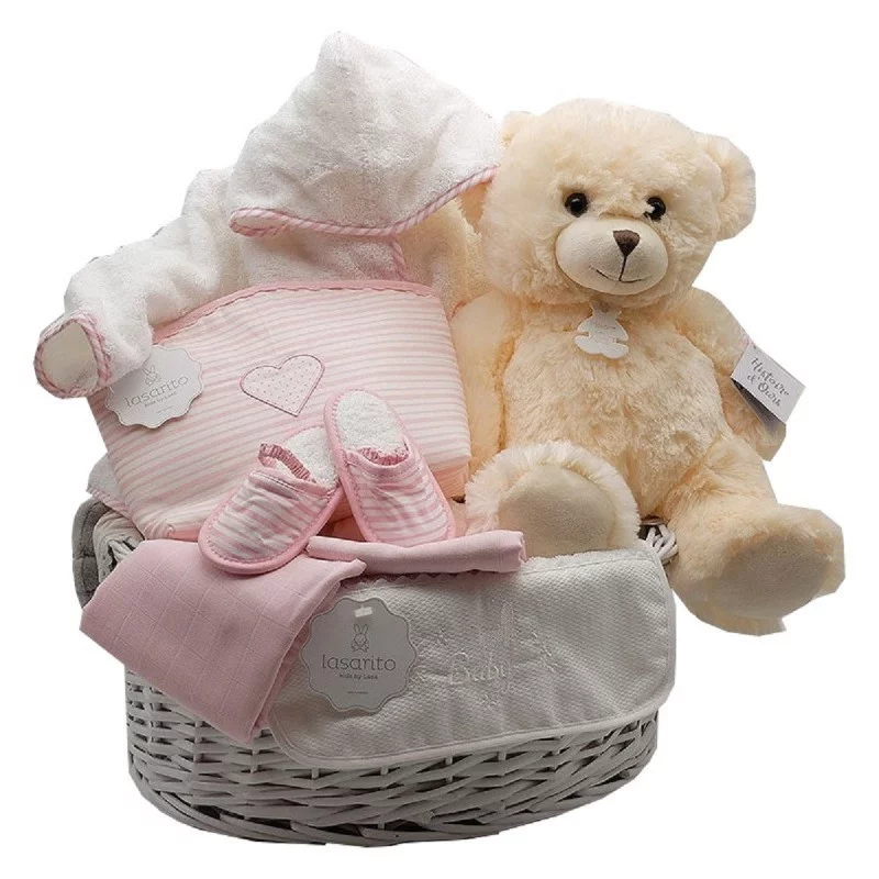 Ensemble cadeau lit et bain pour bébé, panier bébé personnalisé