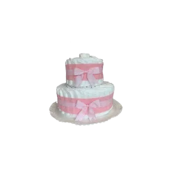 Gâteau de couches rose