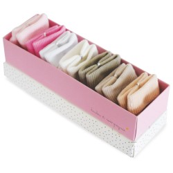 Coffret Chaussettes Taupe & Rose