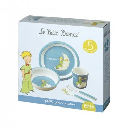 Le Petit Prince - Coffret Repas 5 Pièces Bleu