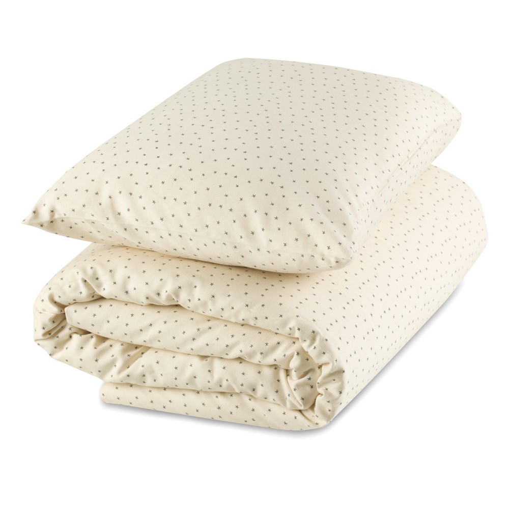 Pack Couette, Housse De Couette, Taie d'Oreiller Collection Natural 100% Coton Bio Gloop
